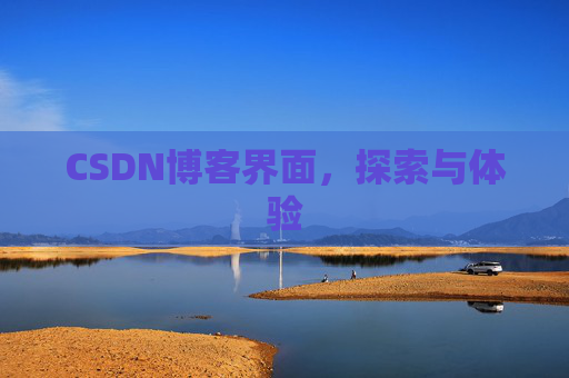CSDN博客界面，探索与体验